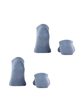 BURLINGTON | Chaussettes sneaker homme EVERYDAY, lot de 2, tailles 40-46, marine | blau